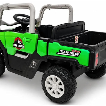 GTS2299‑H 24V žalias akumuliatorinis 4×4 elektromobilis vaikams