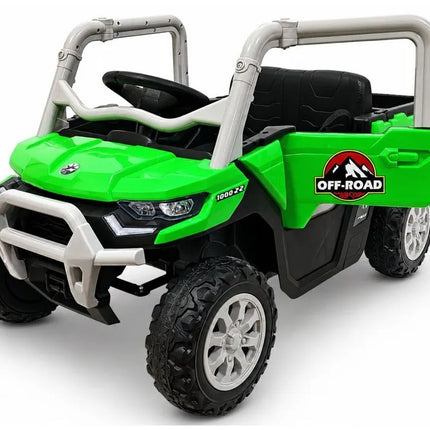 GTS2299‑H 24V žalias akumuliatorinis 4×4 elektromobilis vaikams