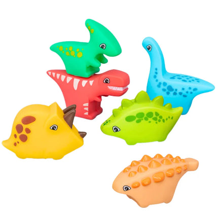 Guminiai vonios dinozaurai vaikams 6 vnt