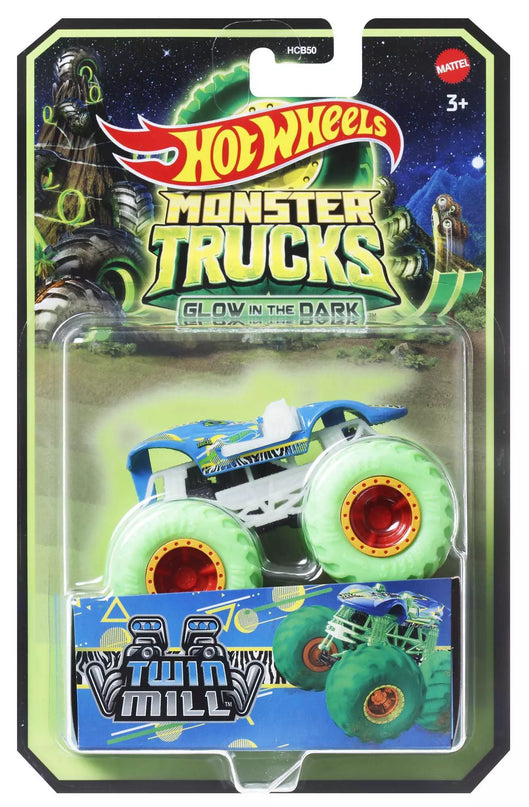 HOT WHEELS MONSTER TRUCKS šviečiantis tamsoje džipas (HCB50)