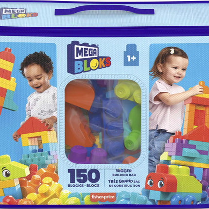 MEGA BLOKS kaladėlių rinkinys (krepšyje 150 det.) (HHM96)