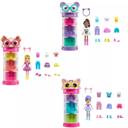 POLLY POCKET mados priedų ir spintos rinkinys (HKW04)