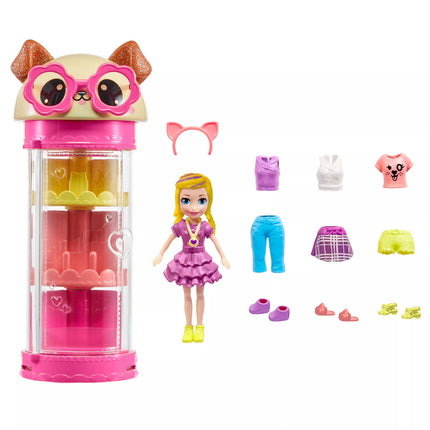 POLLY POCKET mados priedų ir spintos rinkinys (HKW04)