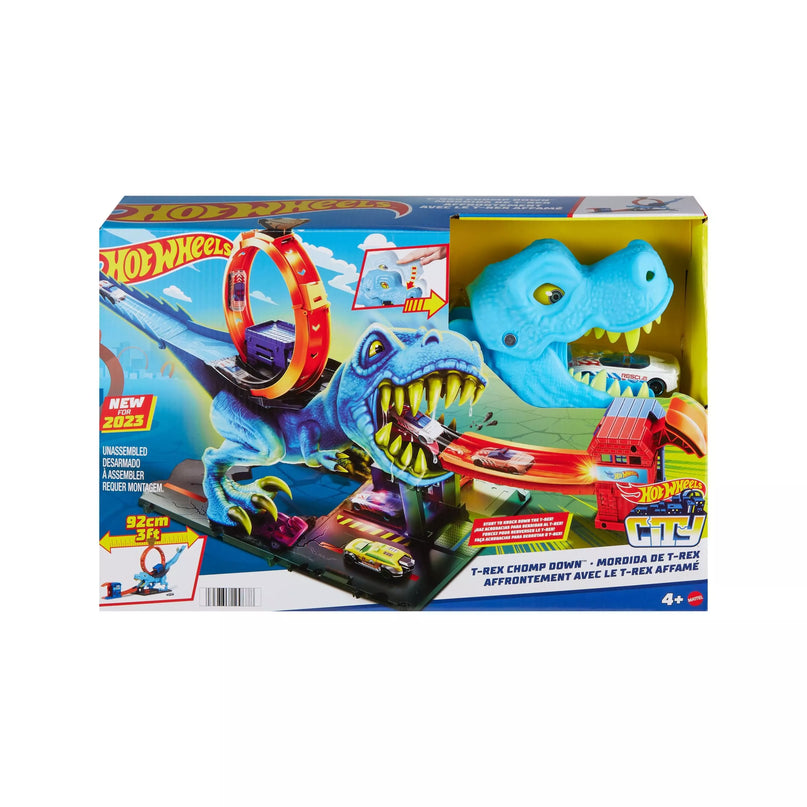 HOT WHEELS CITY rinkinys – Dinozauras su kilpa (HKX42)