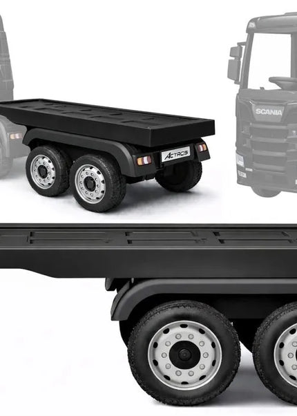 HL358 Mercedes Scania Actros juodas vilkikas su puspriekabe