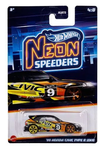 HOT WHEELS neoniniai lenktyniniai automodeliukai (HLH72)