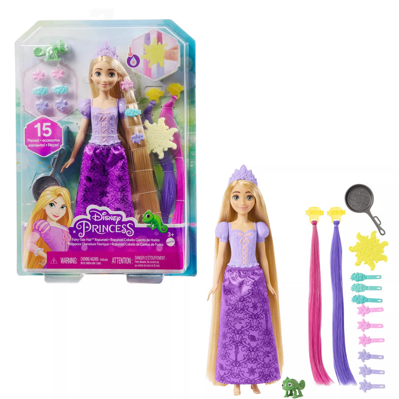 DISNEY PRINCESS lėlė Auksaplaukė su spalvų keitimo funkcija (HLW18)