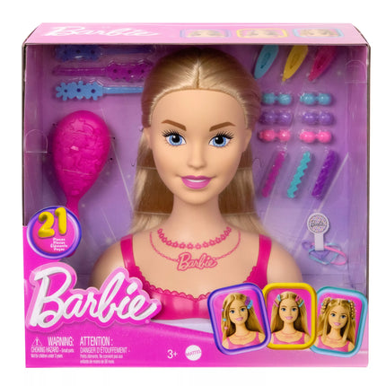 BARBIE stilizavimo galva – šviesūs plaukai (HMD88)