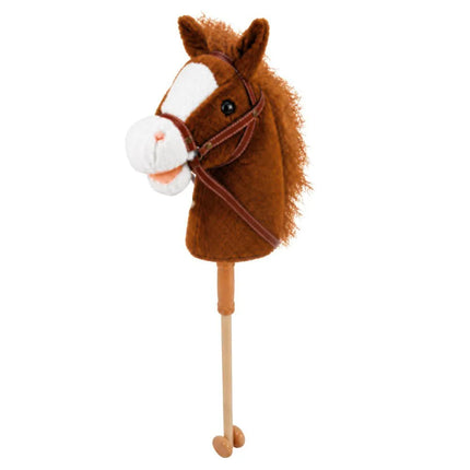 Hobby Horse – rudas, 100 cm, su garsais ir ratukais