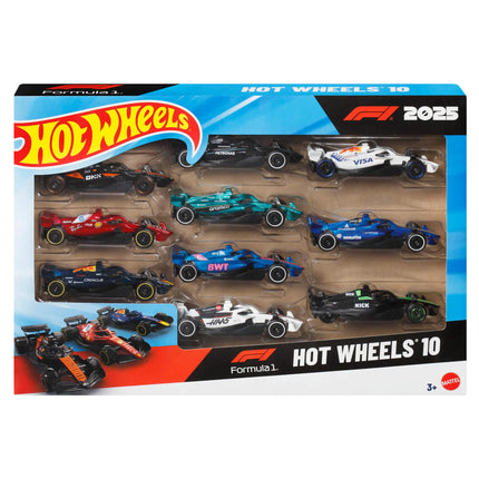 HOT WHEELS F1 bolidų rinkinys (10 vnt.) (JMM24)