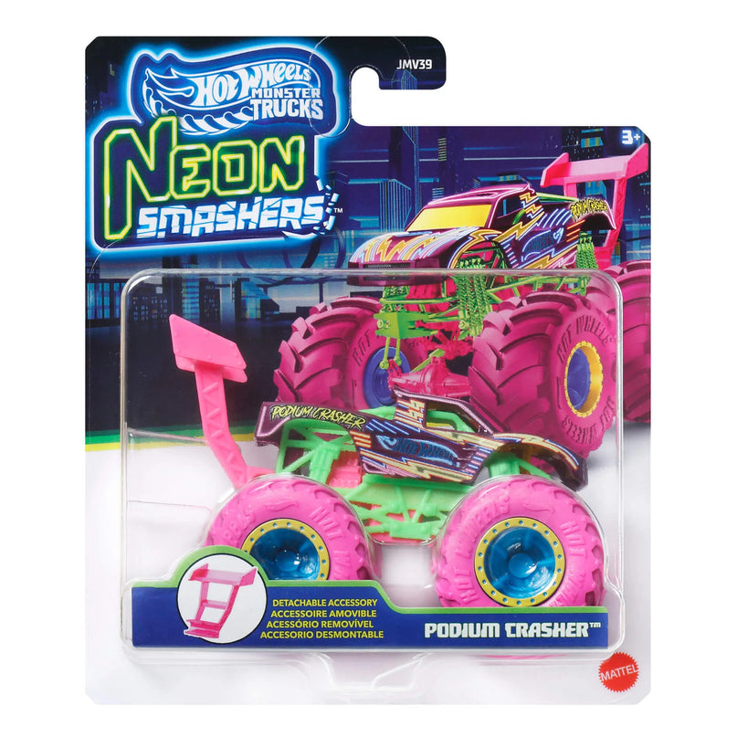 HOT WHEELS MONSTER TRUCKS džipas – Neon Smasher (JMV39)