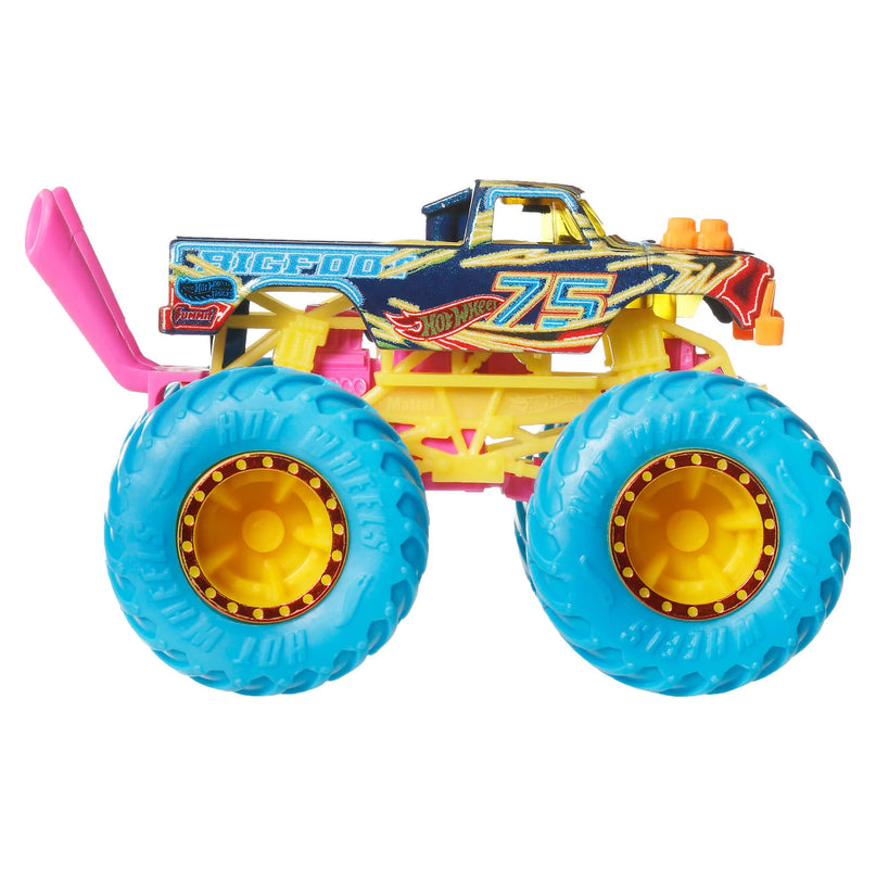 HOT WHEELS MONSTER TRUCKS džipas – Neon Smasher (JMV39)