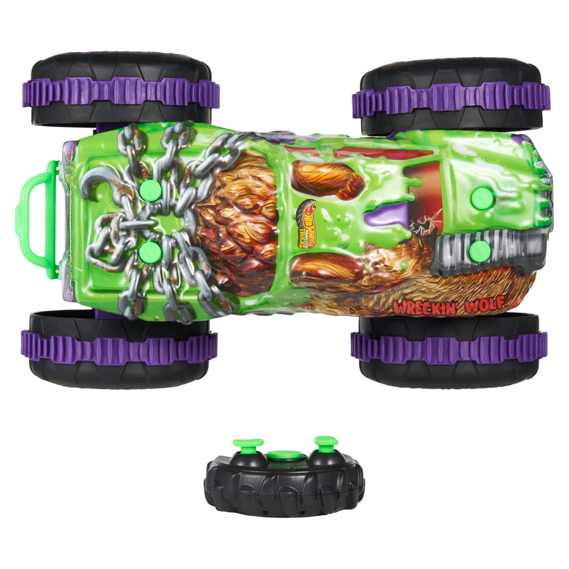 HOT WHEELS MONSTER TRUCKS RC automodelis – Wreckin' Wolf (JMM77)