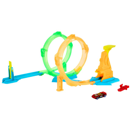 HOT WHEELS NEON SPEEDERS dvigubos kilpos trasa (JMG49)