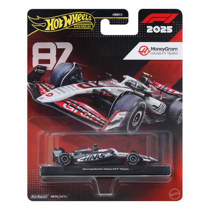HOT WHEELS PREMIUM F1 Haas Oliver Bearman bolidas 87 (JKD90)