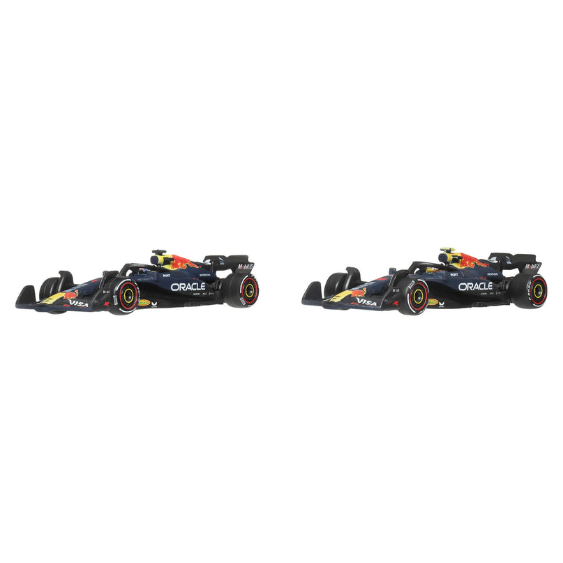 HOT WHEELS PREMIUM F1 Red Bull Max Verstappen ir Yuki Tsunoda bolidai (2 vnt.) (JMM95)