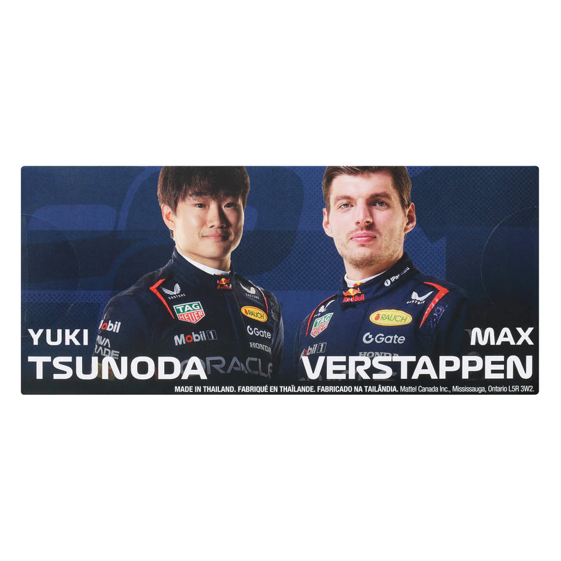 HOT WHEELS PREMIUM F1 Red Bull Max Verstappen ir Yuki Tsunoda bolidai (2 vnt.) (JMM95)