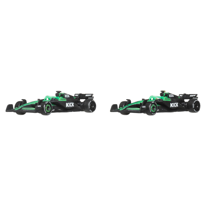 HOT WHEELS PREMIUM F1 Sauber Nico Hulkenberg ir Gabriel Bortoleto bolidai (2 vnt.) (JMM92)