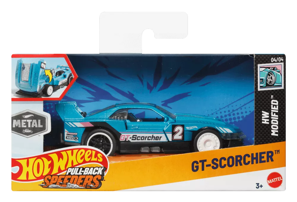 HOT WHEELS automodeliukas – Pull-Back Speeders (HPR70)