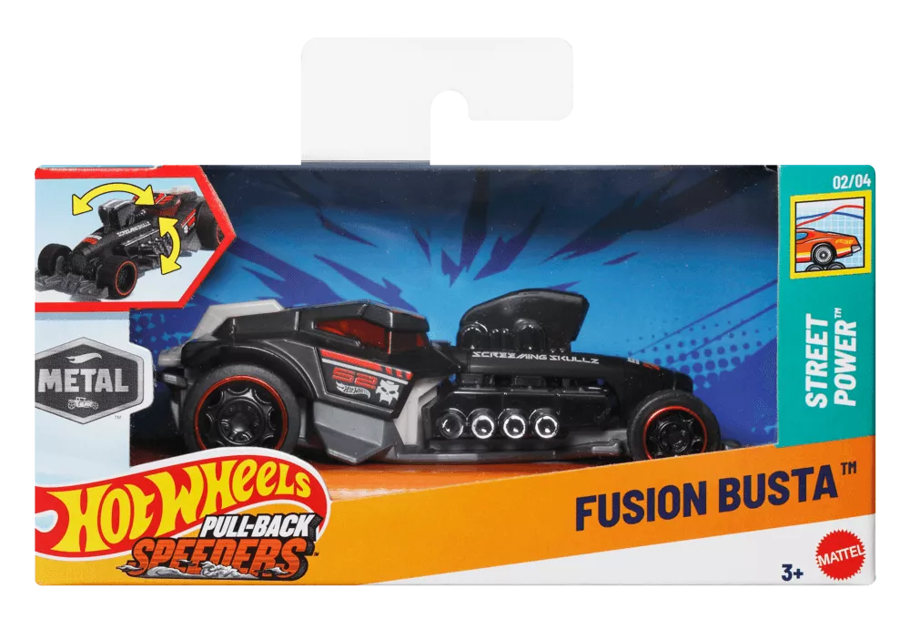 HOT WHEELS automodeliukas – Pull-Back Speeders (HPR70)