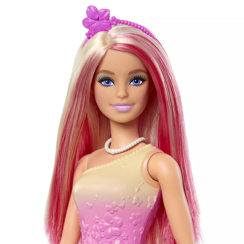 BARBIE DREAMTOPIA princesė rausva suknele (HRR08)