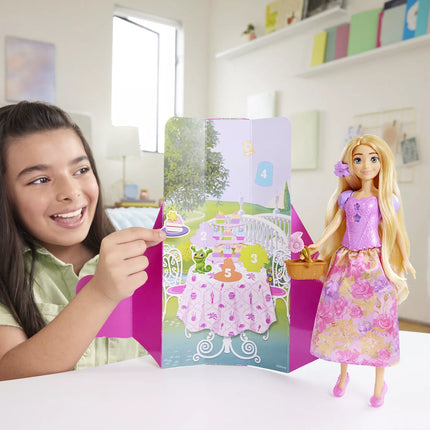 DISNEY PRINCESS SPIN and REVEAL Auksaplaukės siurprizų rinkinys (HTV86)