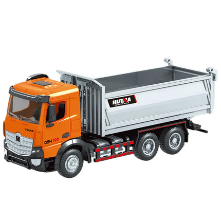 HUINA 1:50 metalinis oranžinis savivartis