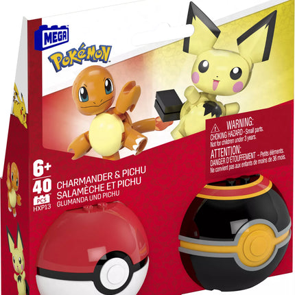 MEGA CONSTRUX POKEMON dviejų Poke rutulių pakuotė (HXP11)