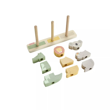 FISHER-PRICE medinis bokštelis – Gyvūnai (HXV04)