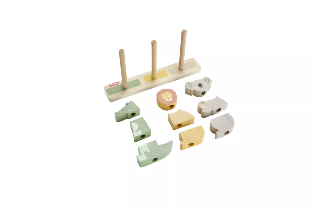 FISHER-PRICE medinis bokštelis – Gyvūnai (HXV04)