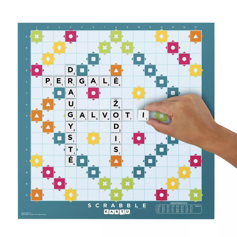 SCRABBLE žaidimas lietuvių kalba 2in1 (HXW10)