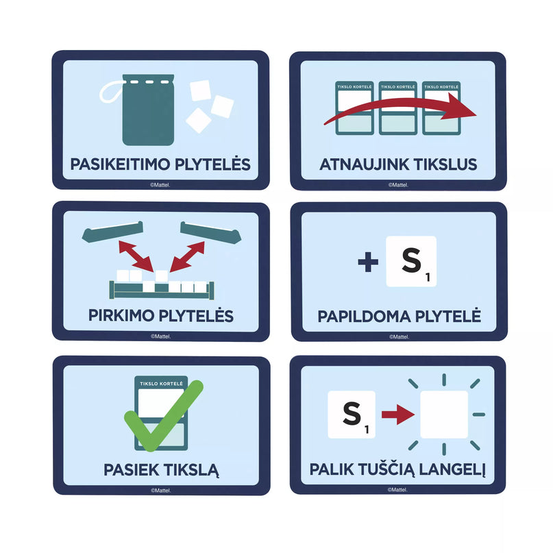 SCRABBLE žaidimas lietuvių kalba 2in1 (HXW10)