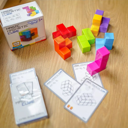 WOOPIE Tetris kubo dėlionė su kortelių rinkiniu