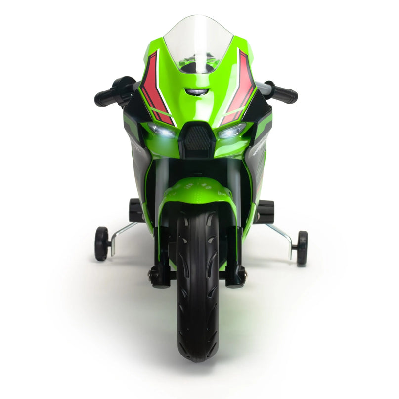 INJUSA „Kawasaki Ninja ZX‑R10“ – 12V elektrinis motociklas vaikams, 3+