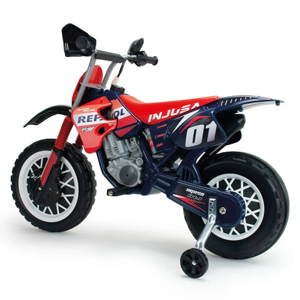 INJUSA „Repsol Moto Cross“ – 6V elektrinis motociklas vaikams, 3–6 m.