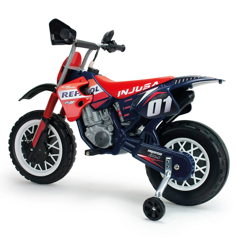 INJUSA „Repsol Moto Cross“ – 6V elektrinis motociklas vaikams, 3–6 m.
