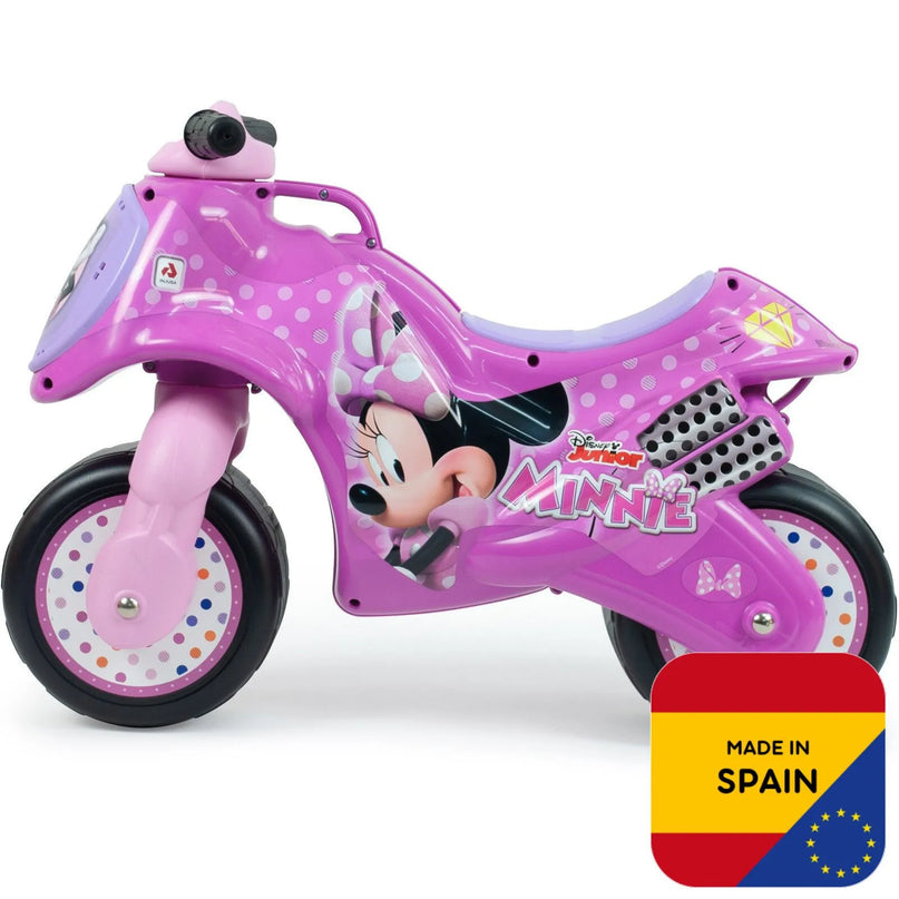INJUSA Rožinis balansinis motocikliukas su plačiais ratais, 18+ mėn.