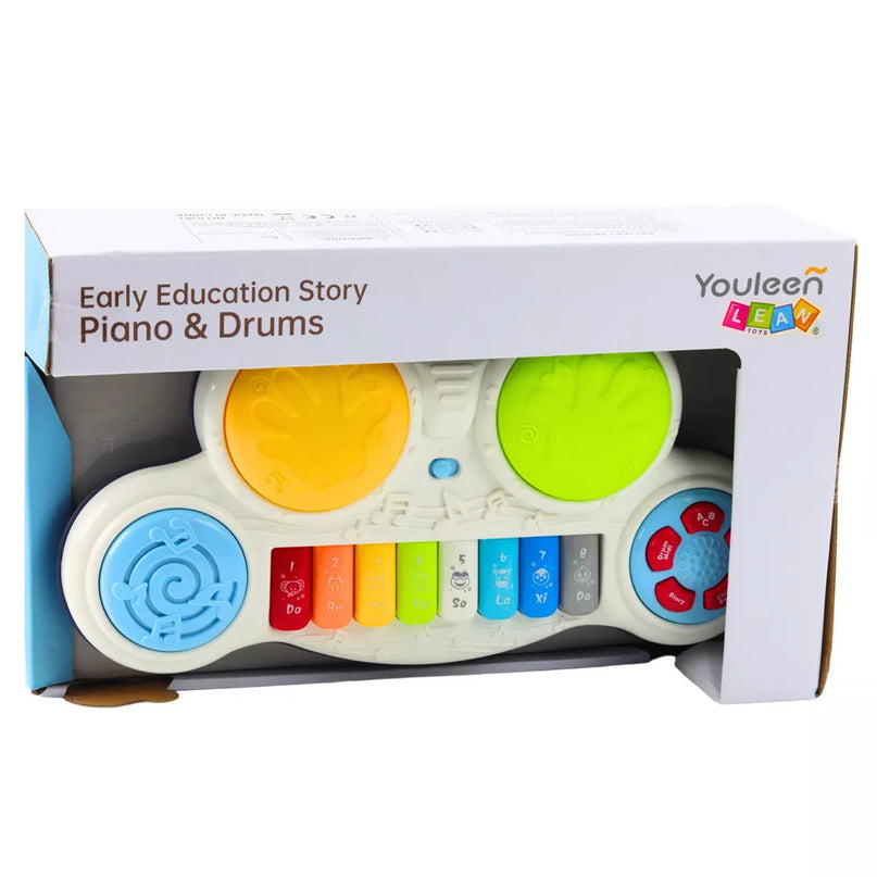 Interaktyvus edukacinis pianinas su būgnais