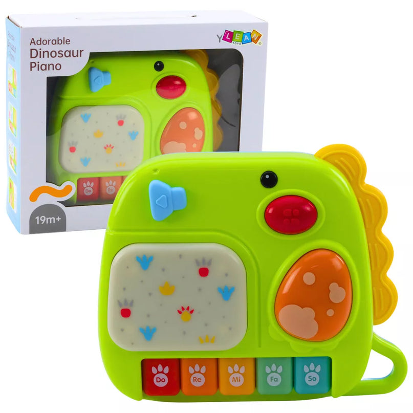 Žalias interaktyvus fortepijonas mažiesiems Dinozauras