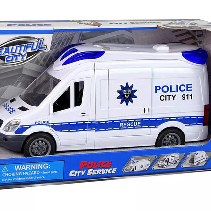 Interaktyvus policijos radijo automobilis