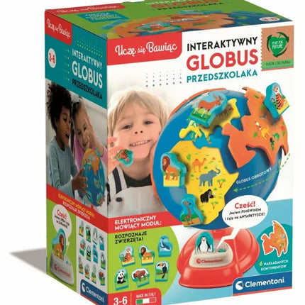 Interaktyvus ikimokyklinio amžiaus vaikų gaublys lenkų kalba