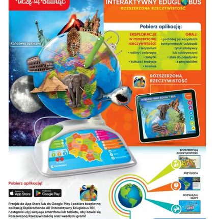 Interaktyvus gaublys,  lenkų kalba Clementoni 50757