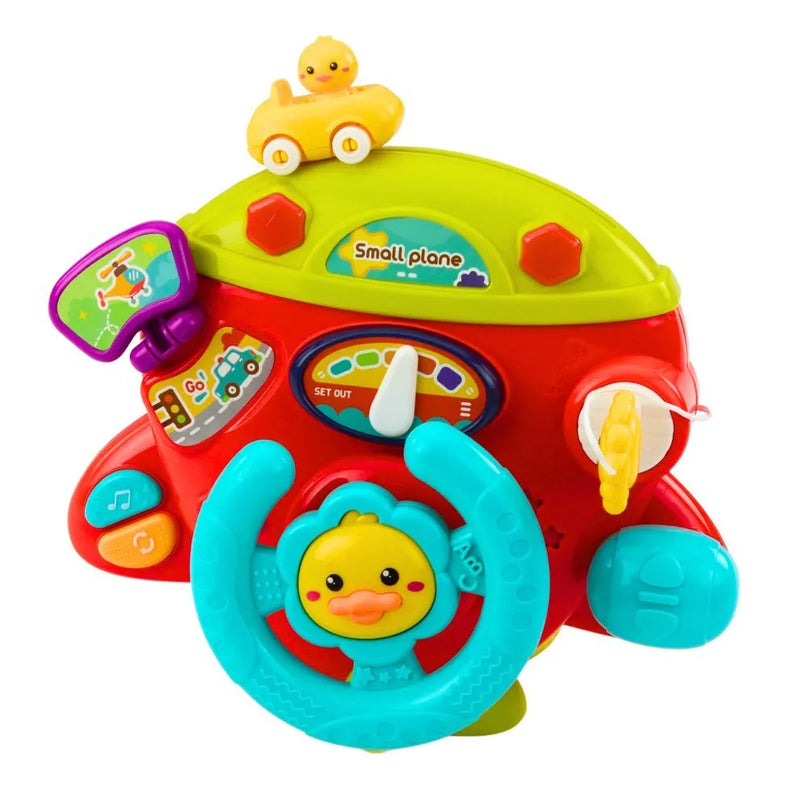 Interaktyvus lėktuvo pultas su garsais