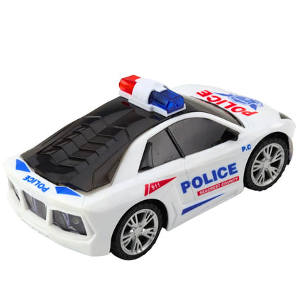 Interaktyvus policijos automobilis su šviesomis