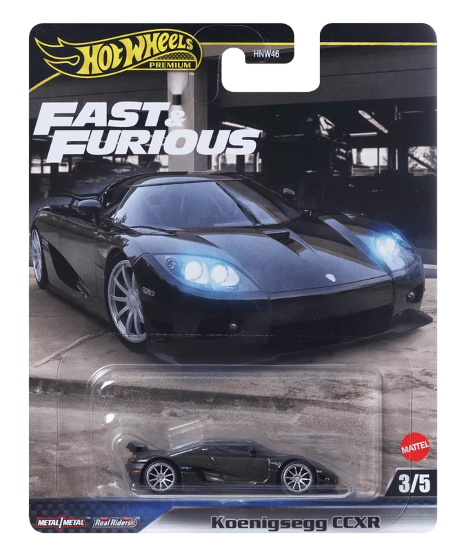 HOT WHEELS PREMIUM automodeliukai iš filmo Greiti ir įsiutę  (HNW46)