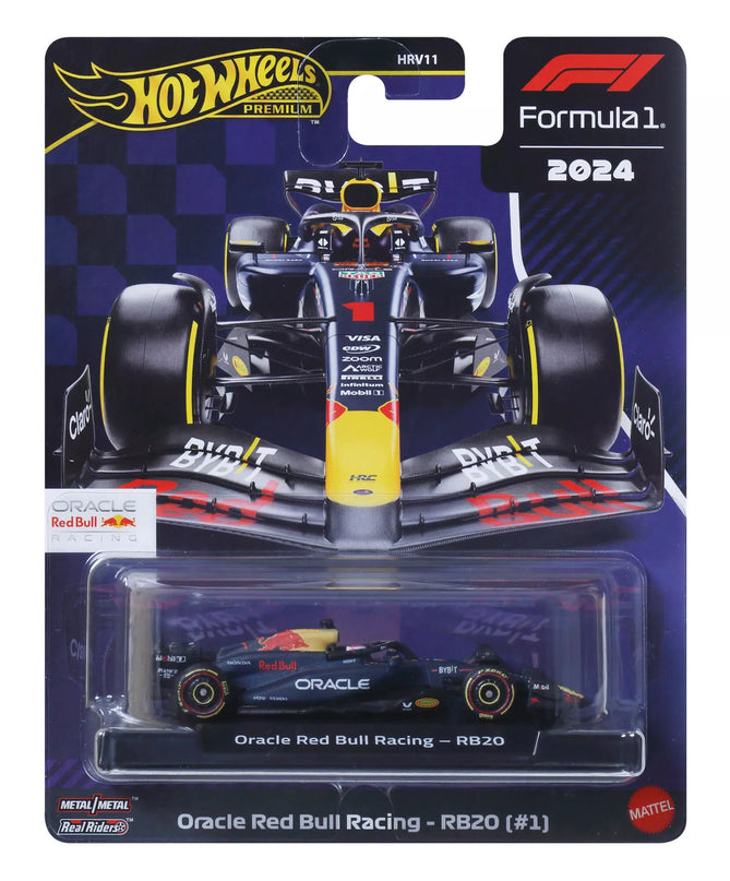 HOT WHEELS PREMIUM lenktyninis Red Bull 2024 Max Verstappen automodeliukas (JBM12)