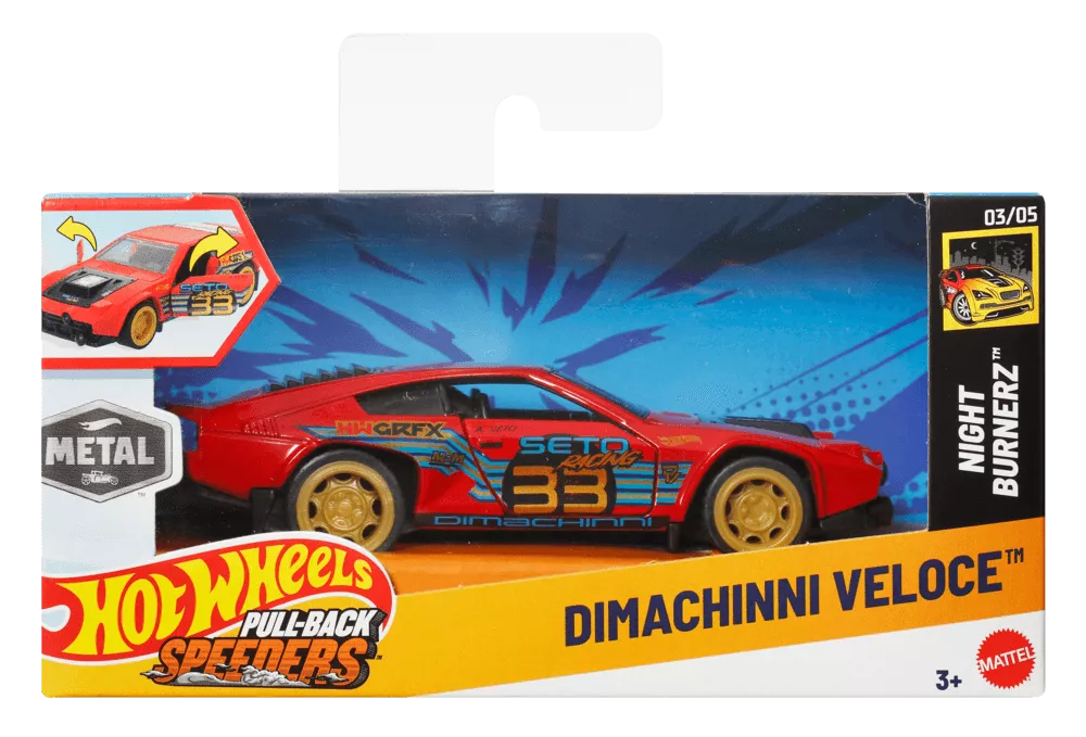 HOT WHEELS automodeliukas – Pull-Back Speeders (HPR70)