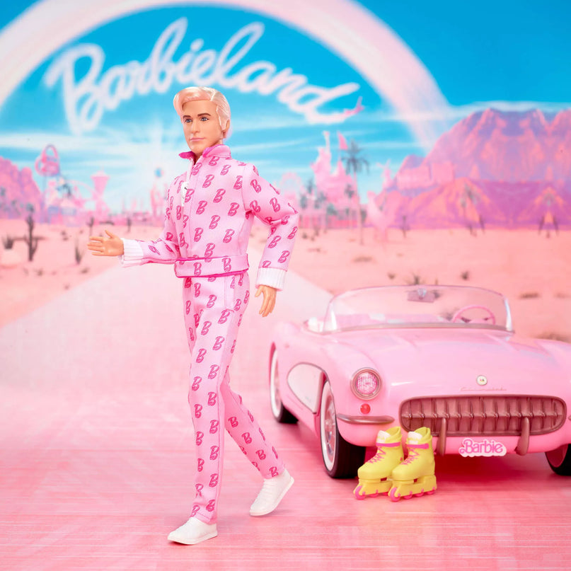 Kolekcinis BARBIE filmo Kenas rožiniu kostiumu (JCP80)