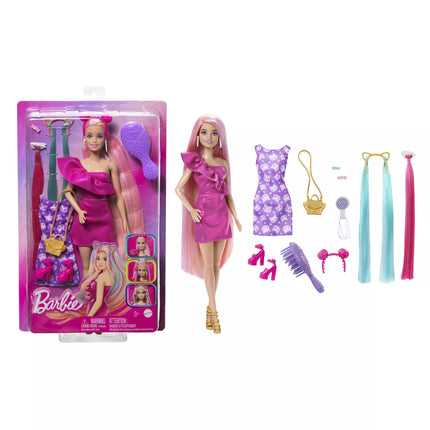 BARBIE FUN AND FANCY HAIR lėlės rinkinys (JDC85)