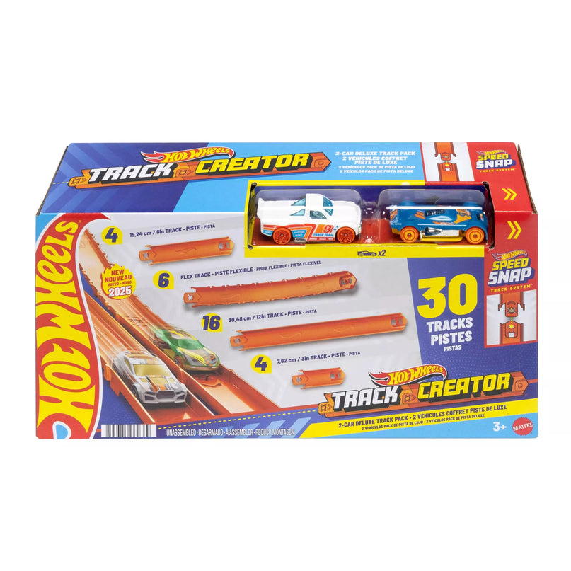 HOT WHEELS didysis trasų prailginimo rinkinys + 2 automodeliukai (JDW42)